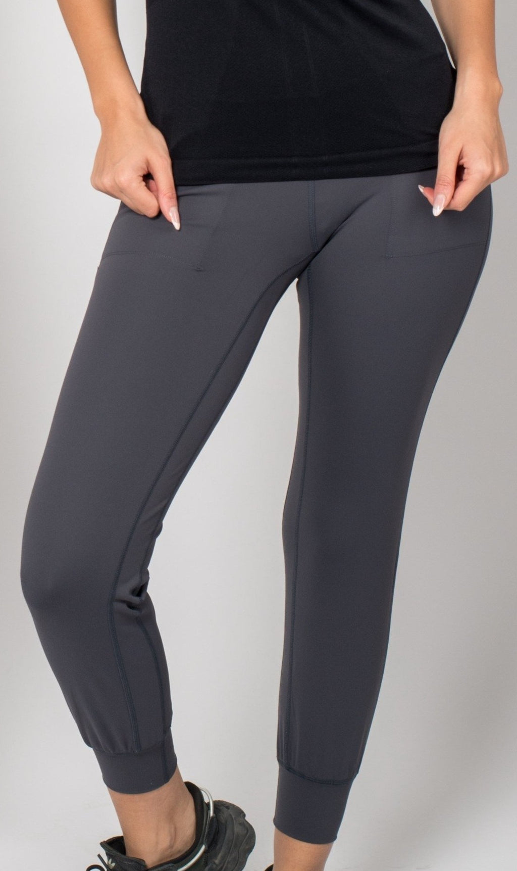 Women grey training pants