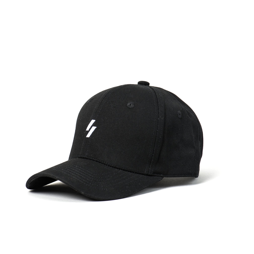 Black cap with strip only